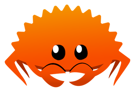 Cute orange crab with big eyes